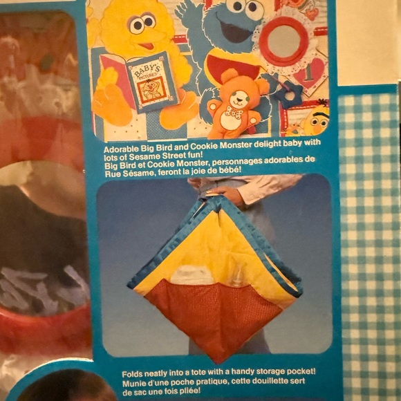 1990 Playskool Sesame Street Play Fold n Go Activity Blanket - Picture 4 of 9